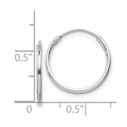 Sterlingsilber 1.3mm Creolen