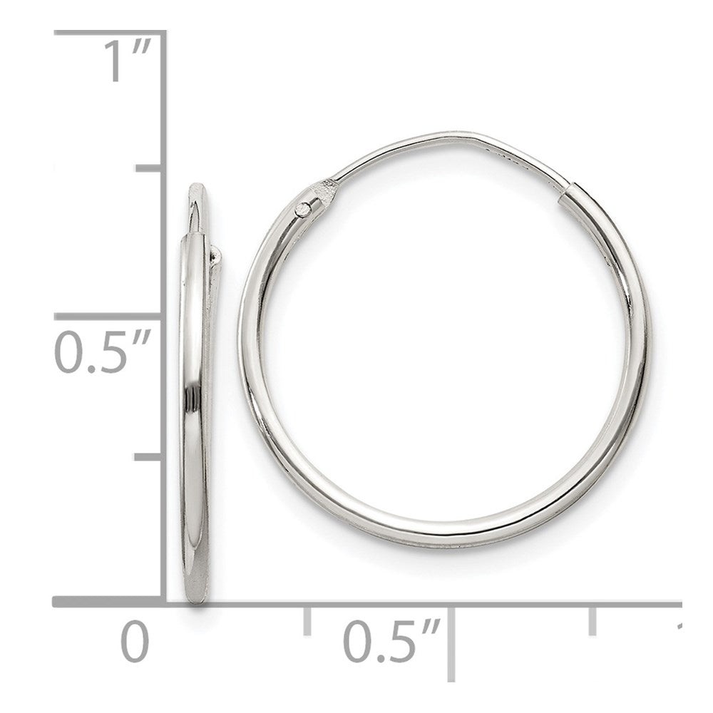 Sterlingsilber 1.3mm Creolen