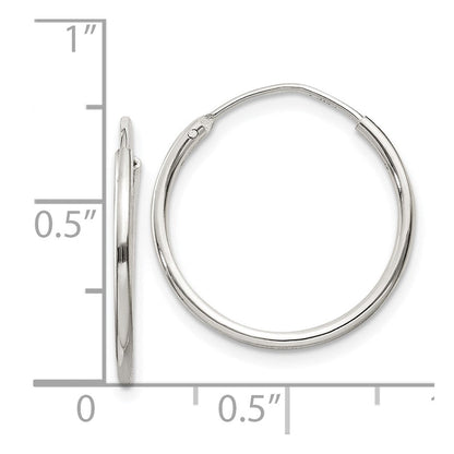 Sterlingsilber 1.3mm Creolen