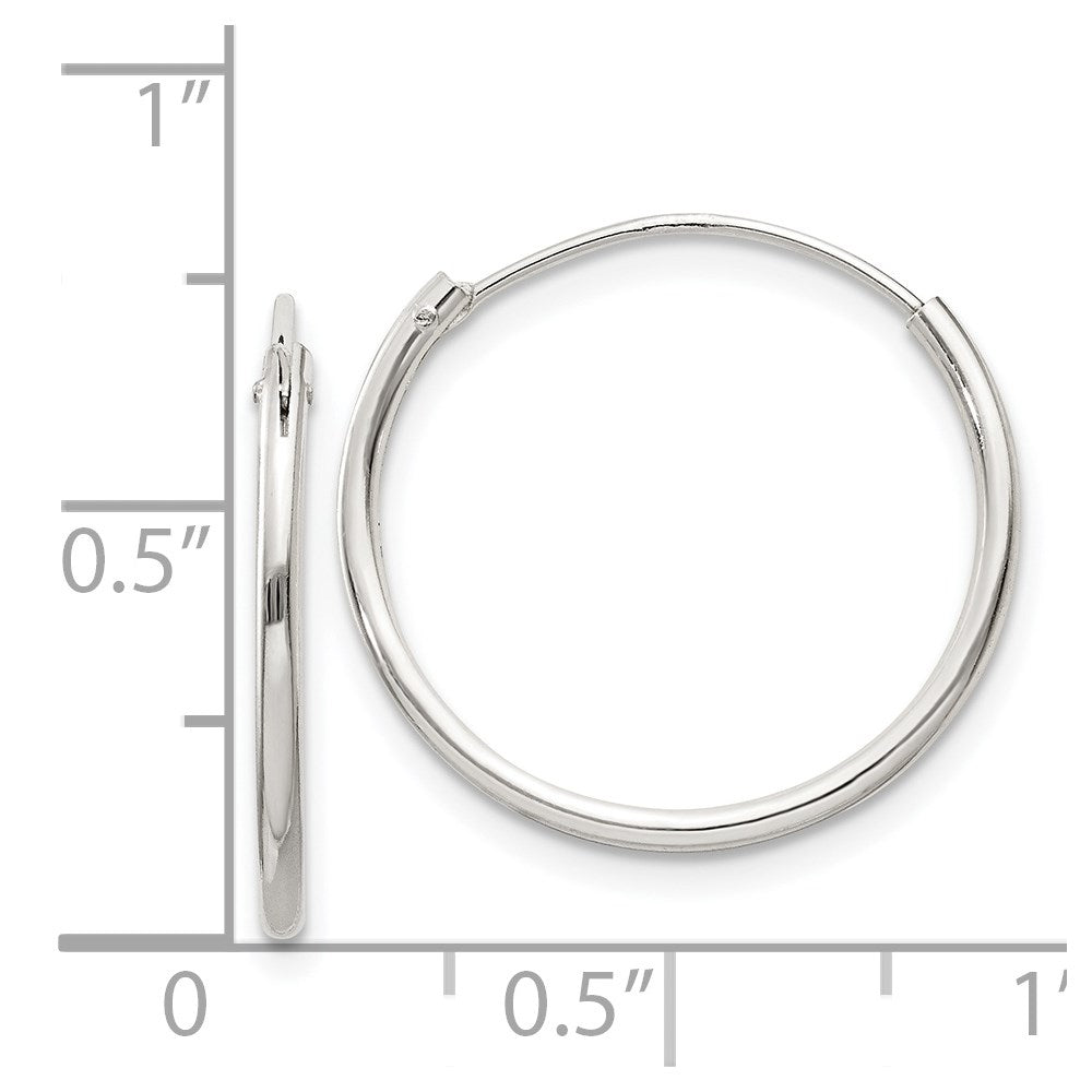 Sterlingsilber 1.3mm Creolen