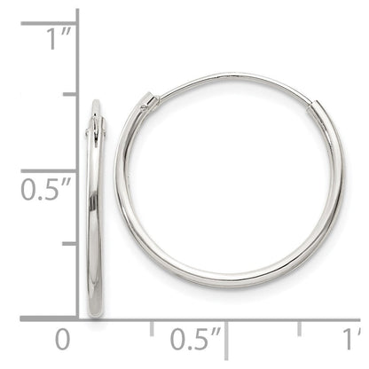 Sterlingsilber 1.3mm Creolen