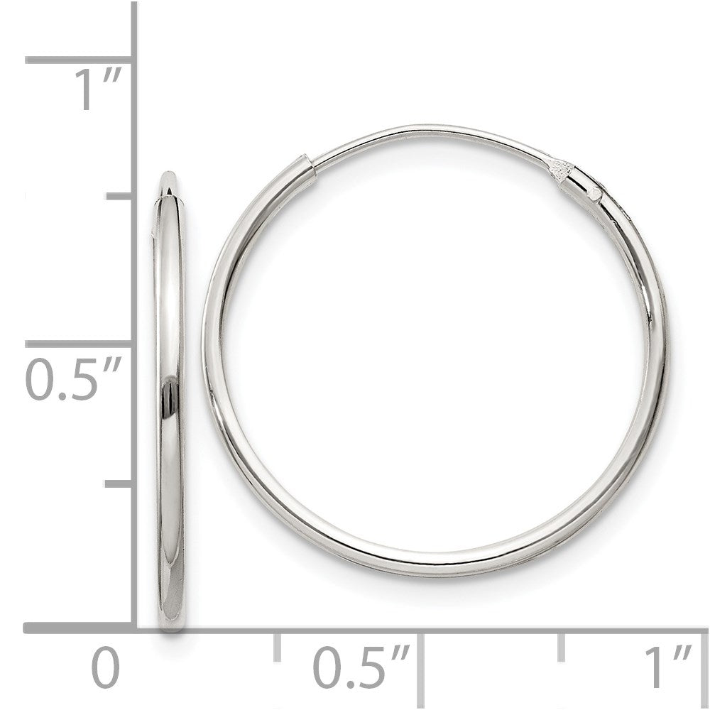 Sterlingsilber 1.3mm Creolen