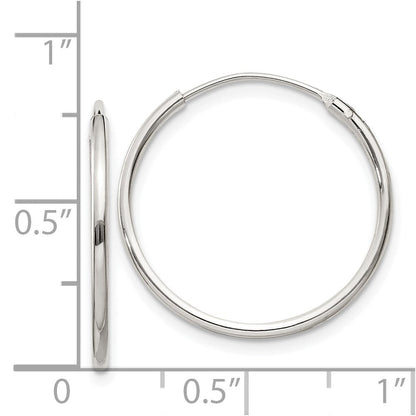 Sterlingsilber 1.3mm Creolen