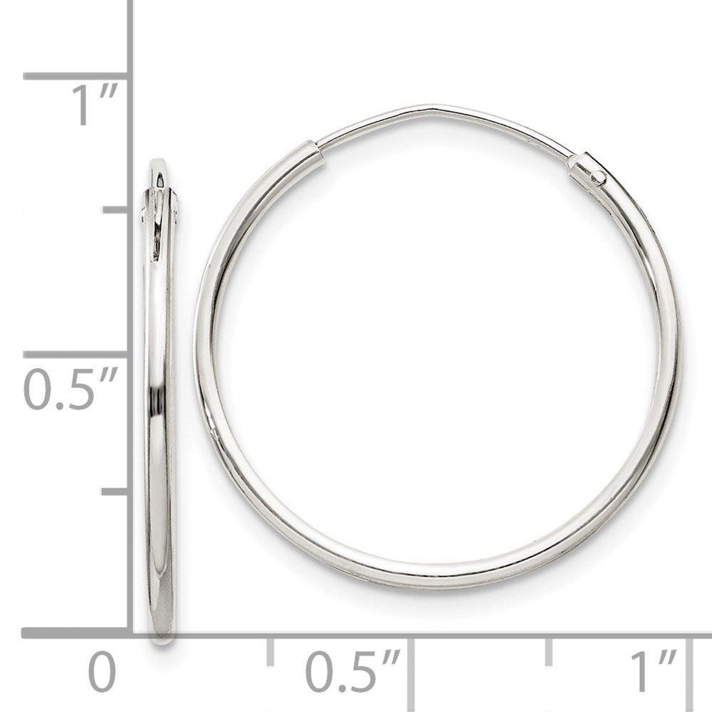 Sterlingsilber 1.3mm Creolen