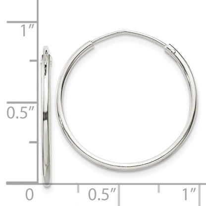 Sterlingsilber 1.3mm Creolen
