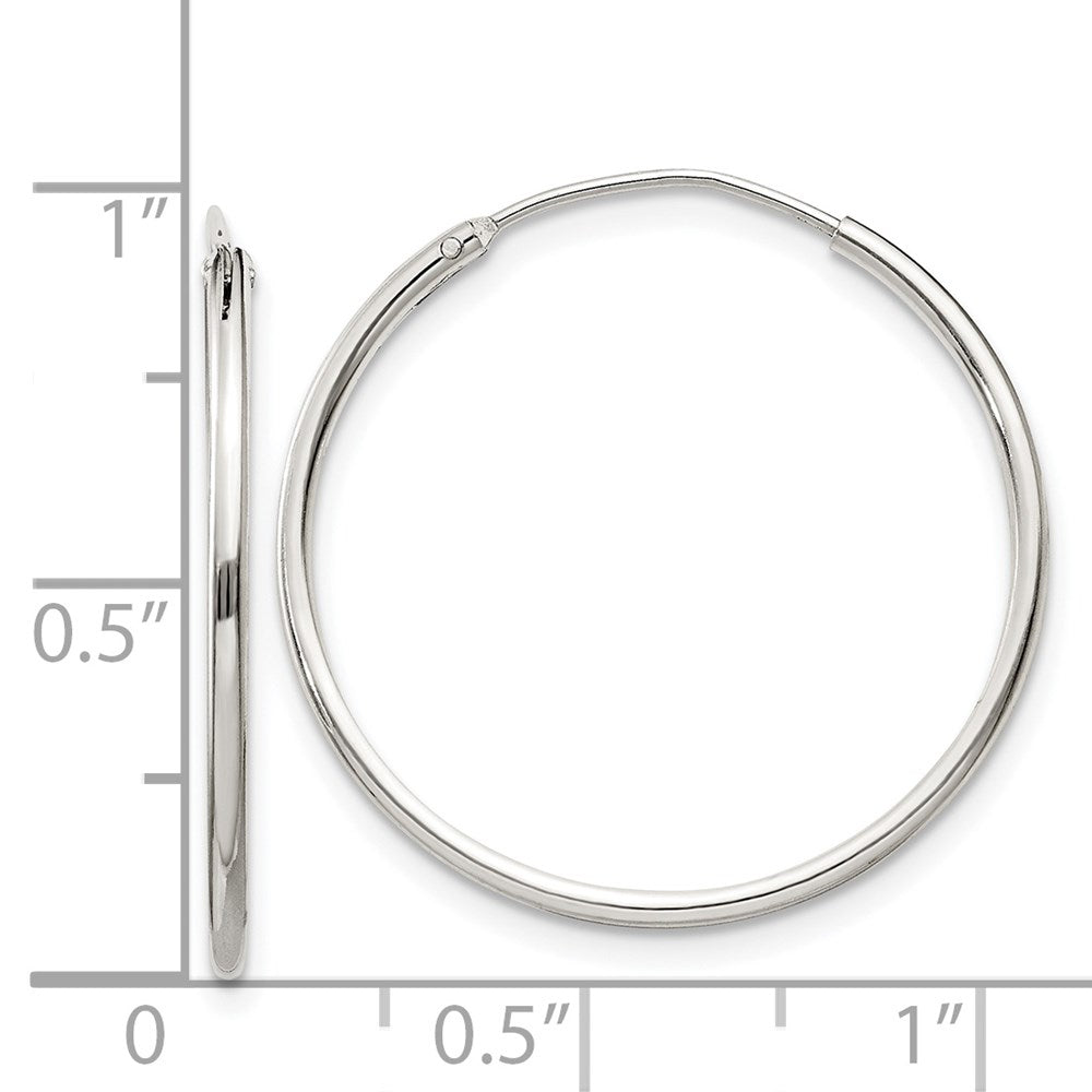 Sterlingsilber 1.3mm Creolen