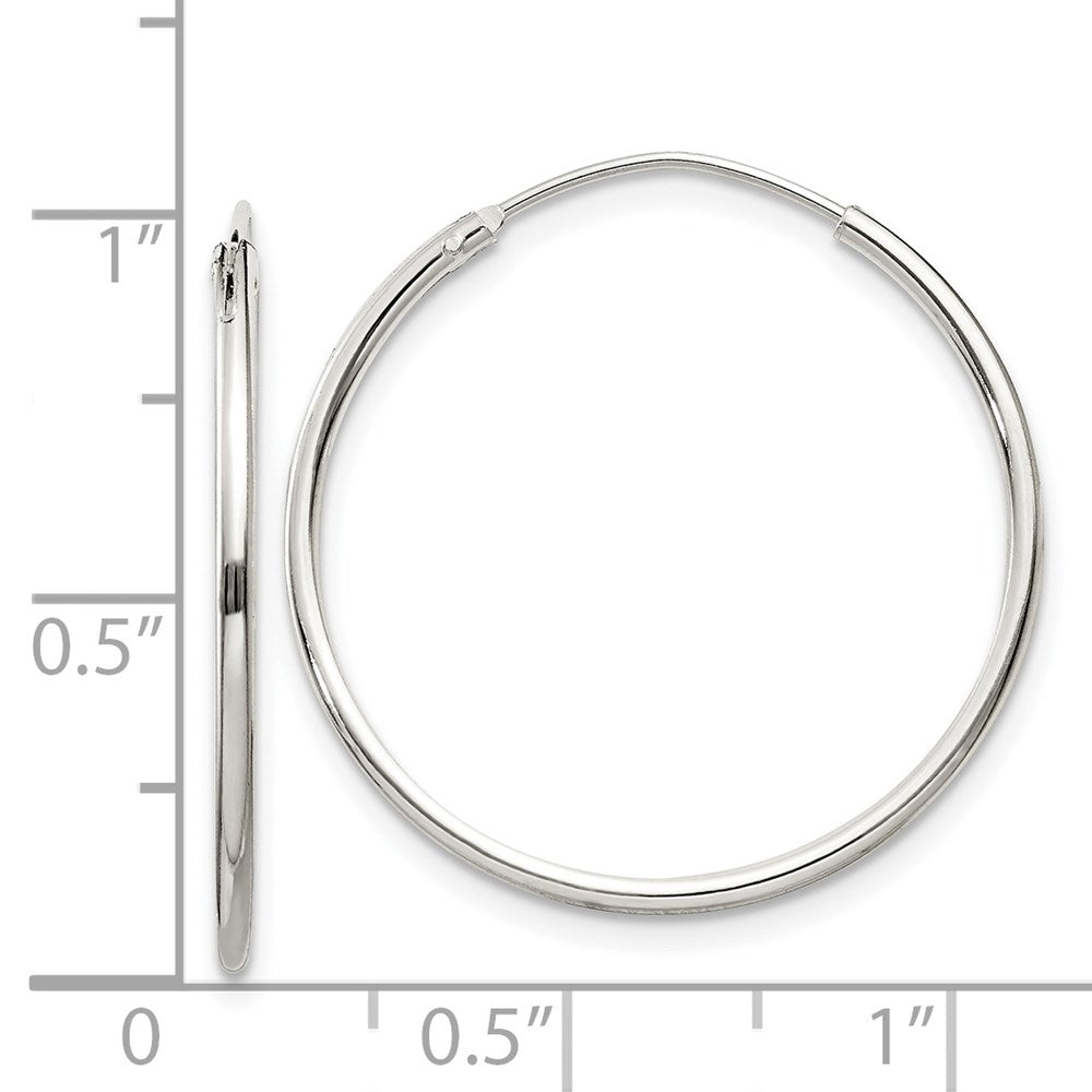Sterlingsilber 1.3mm Creolen
