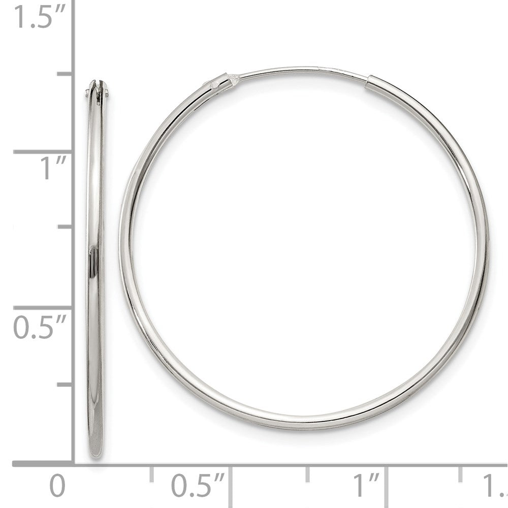 Sterlingsilber 1.3mm Creolen