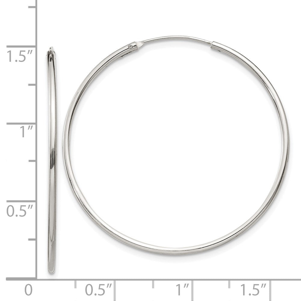 Sterlingsilber 1.3mm Creolen