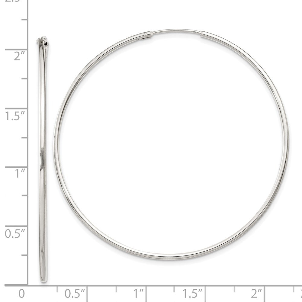 Sterlingsilber 1.3mm Creolen