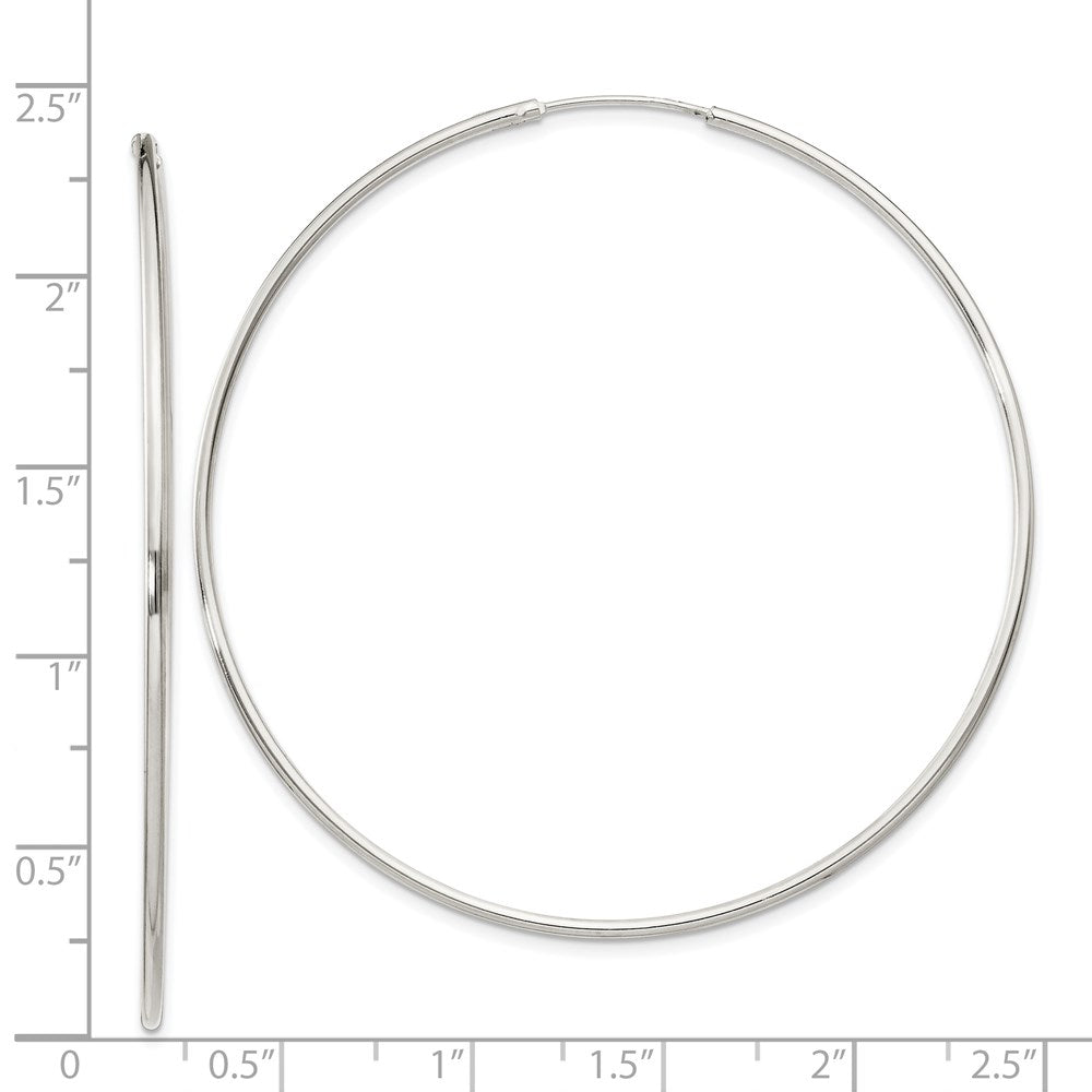 Sterlingsilber 1.3mm Creolen