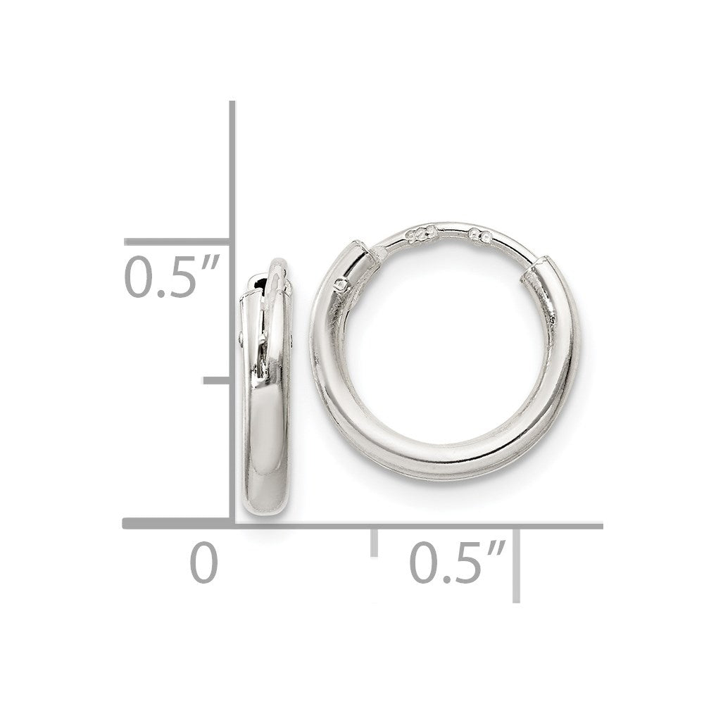 Sterlingsilber 2mm Creolen