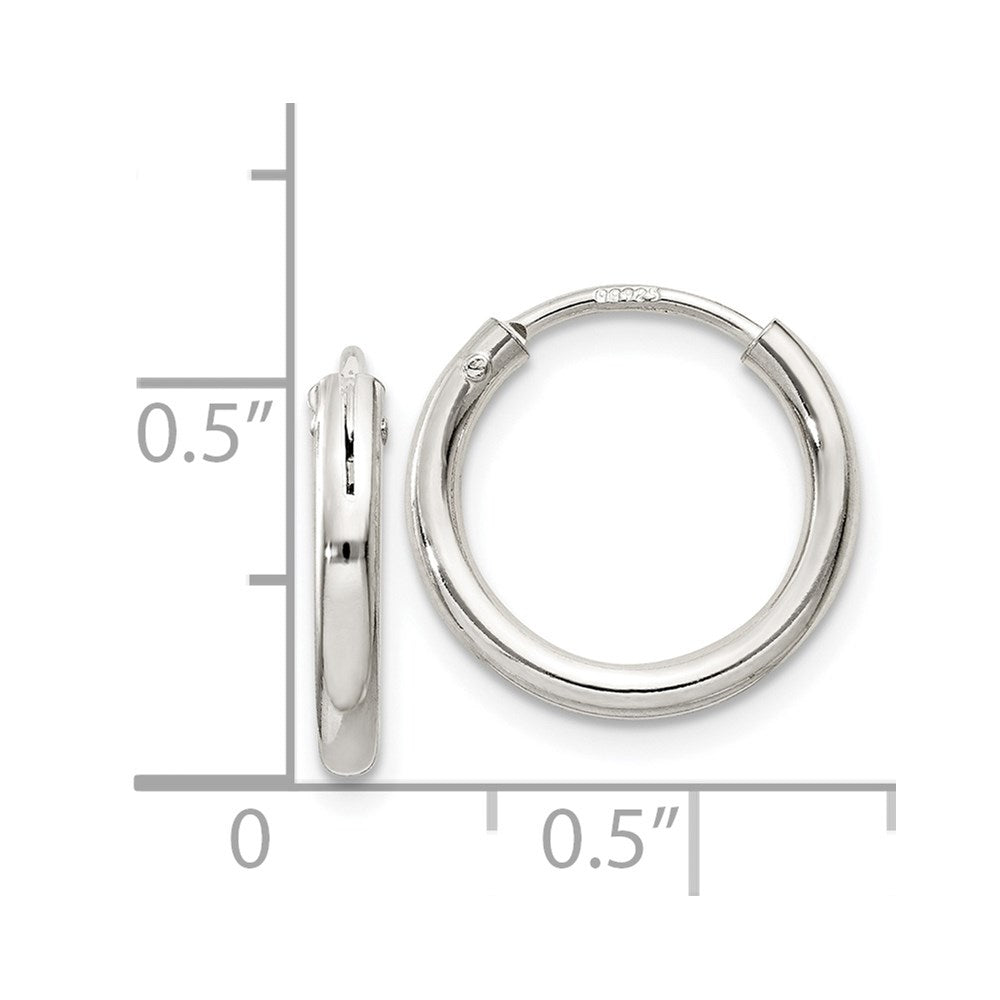 Sterlingsilber 2mm Creolen