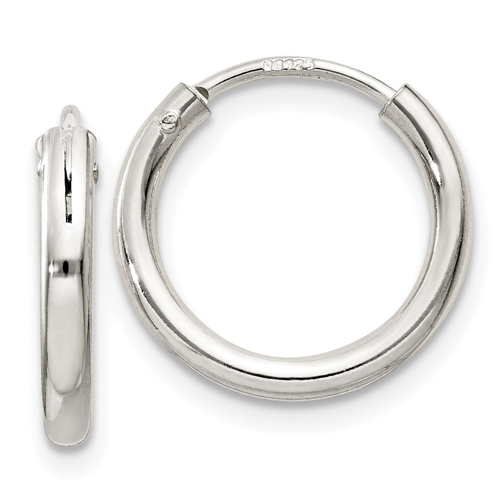 Sterlingsilber 2mm Creolen