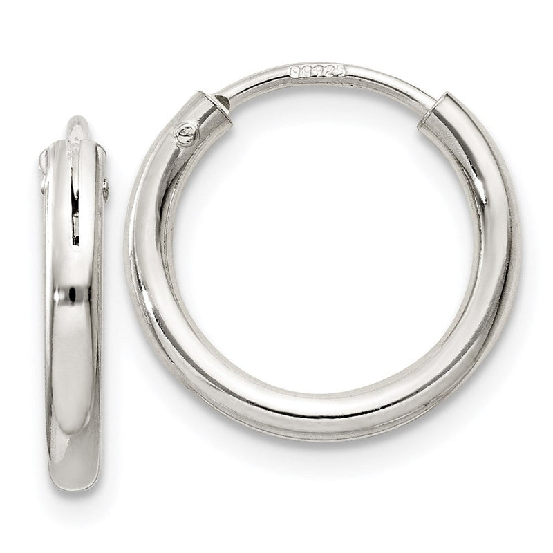 Sterlingsilber 2mm Creolen