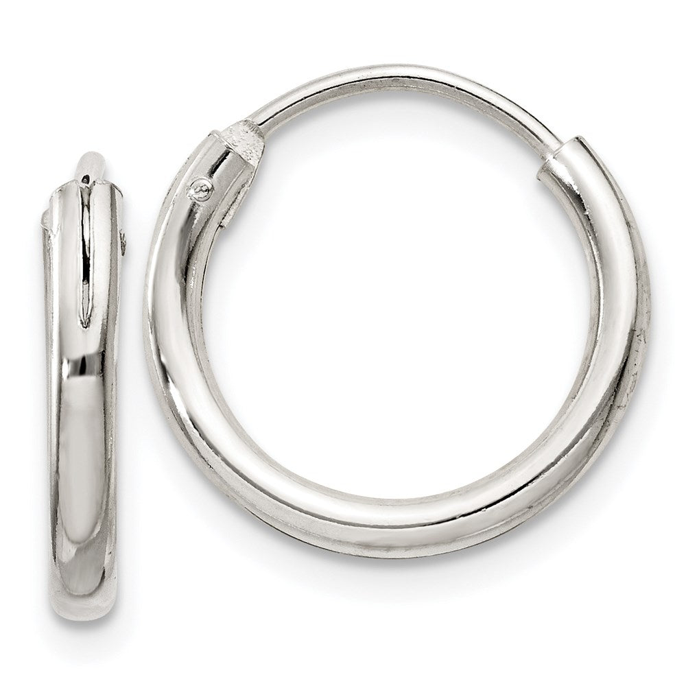 Sterlingsilber 2mm Creolen