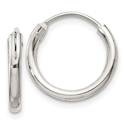Sterlingsilber 2mm Creolen