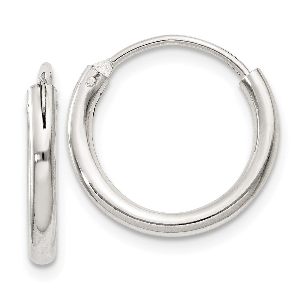 Sterlingsilber 2mm Creolen