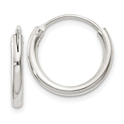 Sterlingsilber 2mm Creolen