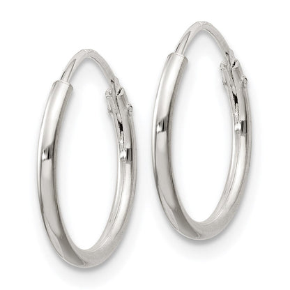Sterlingsilber 2mm Creolen