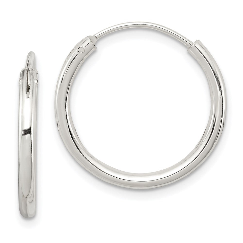 Sterlingsilber 2mm Creolen