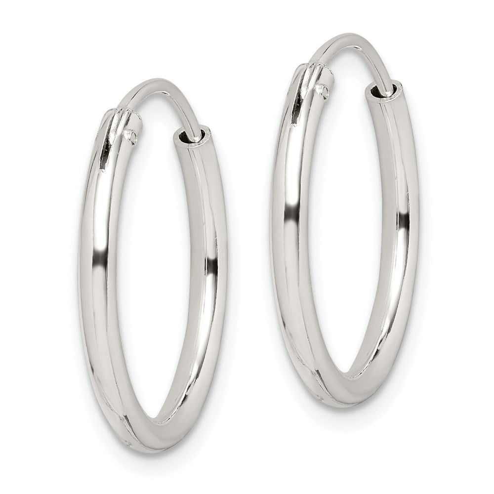 Sterlingsilber 2mm Creolen