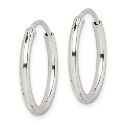 Sterlingsilber 2mm Creolen