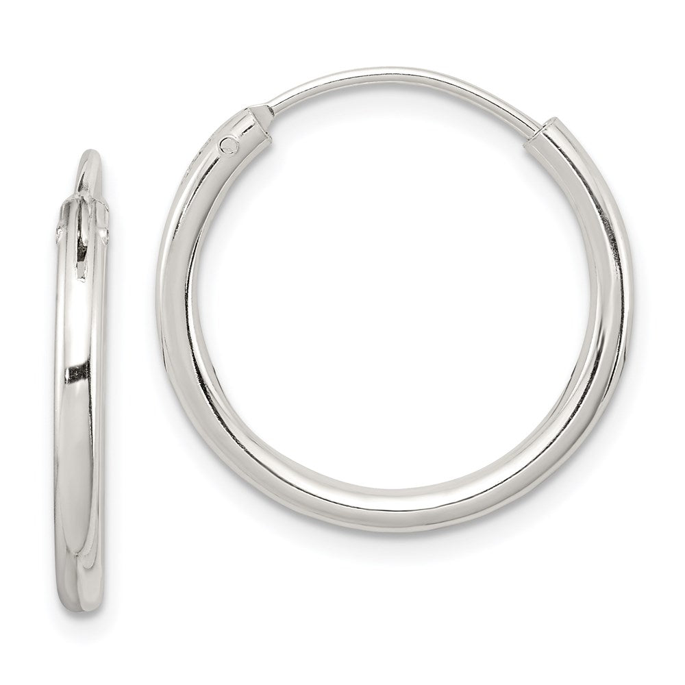 Sterlingsilber 2mm Creolen