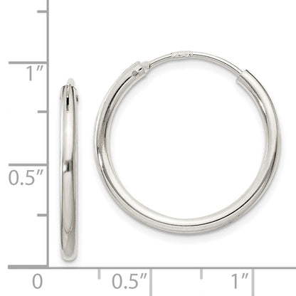 Sterlingsilber 2mm Creolen