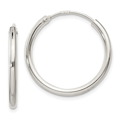 Sterlingsilber 2mm Creolen