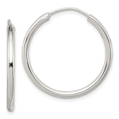 Sterlingsilber 2mm Creolen