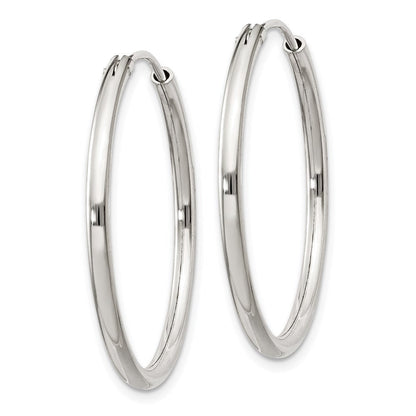 Sterlingsilber 2mm Creolen