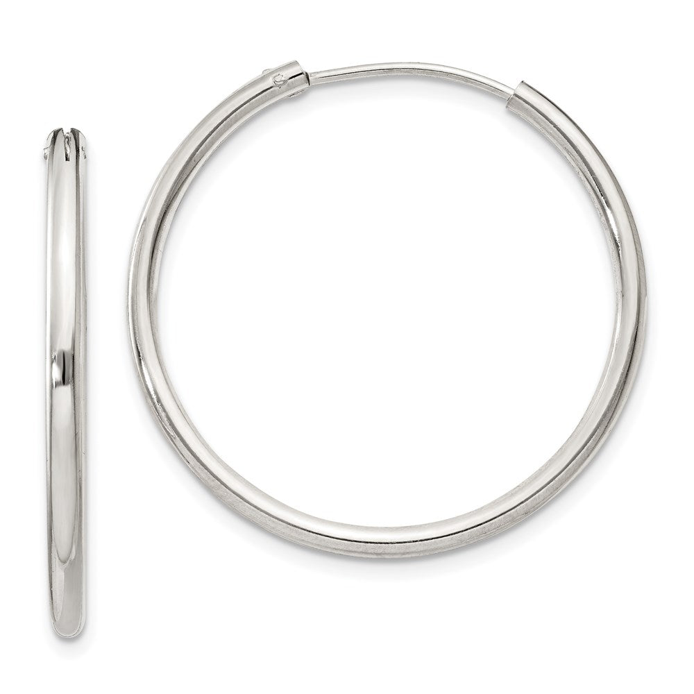 Sterlingsilber 2mm Creolen