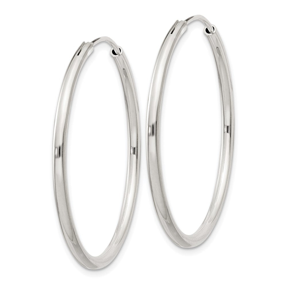 Sterlingsilber 2mm Creolen