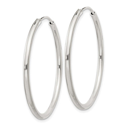 Sterlingsilber 2mm Creolen