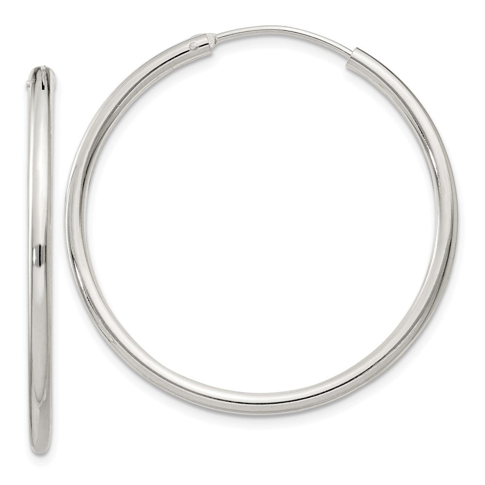 Sterlingsilber 2mm Creolen