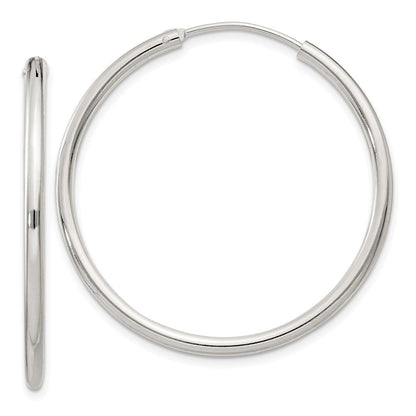 Sterlingsilber 2mm Creolen