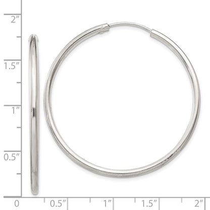 Sterlingsilber 2mm Creolen