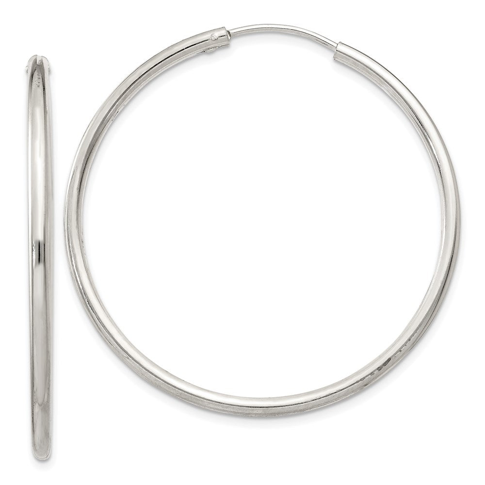 Sterlingsilber 2mm Creolen