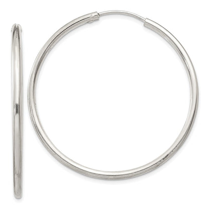 Sterlingsilber 2mm Creolen