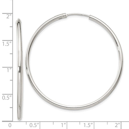 Sterlingsilber 2mm Creolen