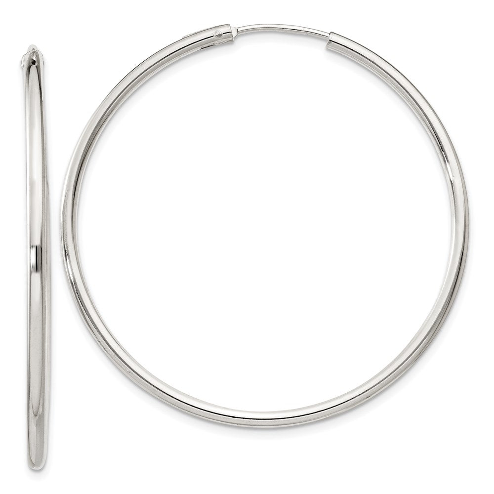 Sterlingsilber 2mm Creolen