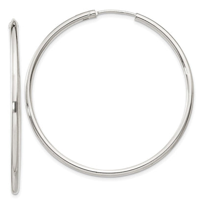 Sterlingsilber 2mm Creolen