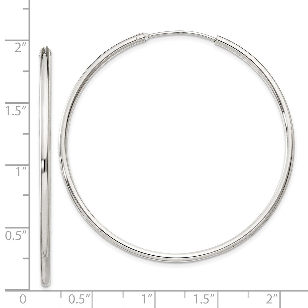 Sterlingsilber 2mm Creolen