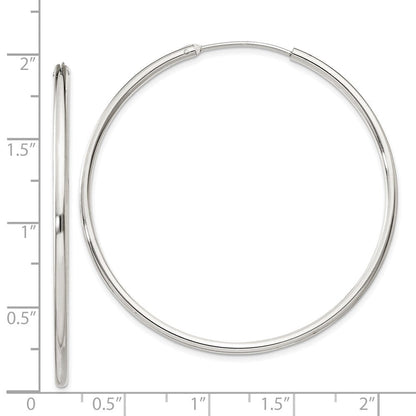 Sterlingsilber 2mm Creolen