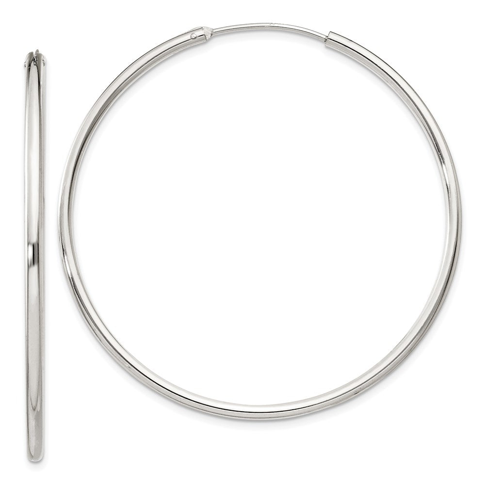 Sterlingsilber 2mm Creolen