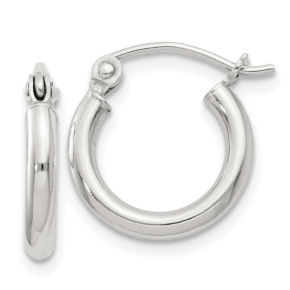Sterlingsilber 2mm Rund Creolen