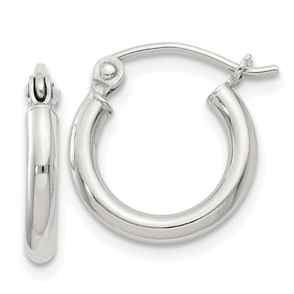 Sterlingsilber 2mm Rund Creolen