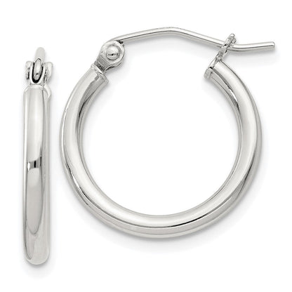 Sterlingsilber 2mm Rund Creolen