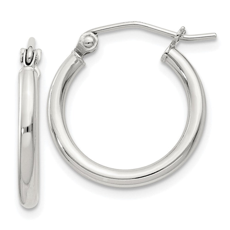 Sterlingsilber 2mm Rund Creolen